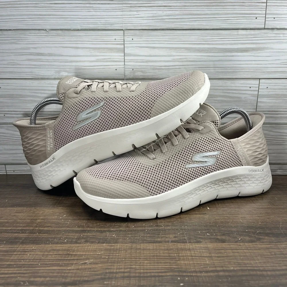 Skechers GoWalk Flex Women's Beige Shoes - Women's Size 10